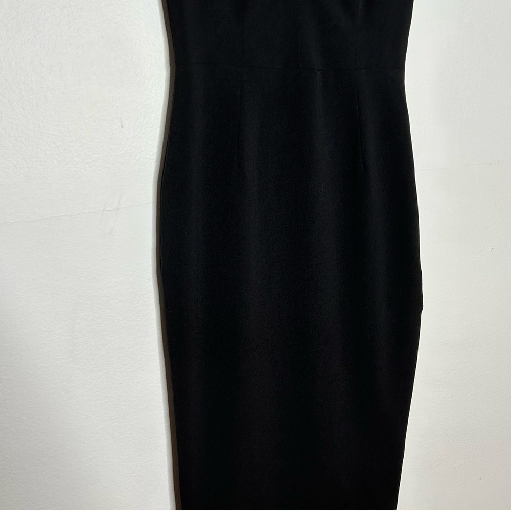Dress The Population Sz XS Black Sheer Nude Panel Bodycon Dress - Picture 7 of 13